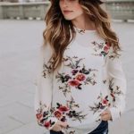 شومیز با طرح گلدار