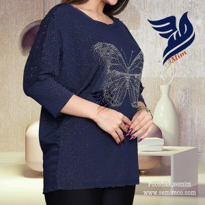 بلوز آستین رگلان سر شونه گیپور
